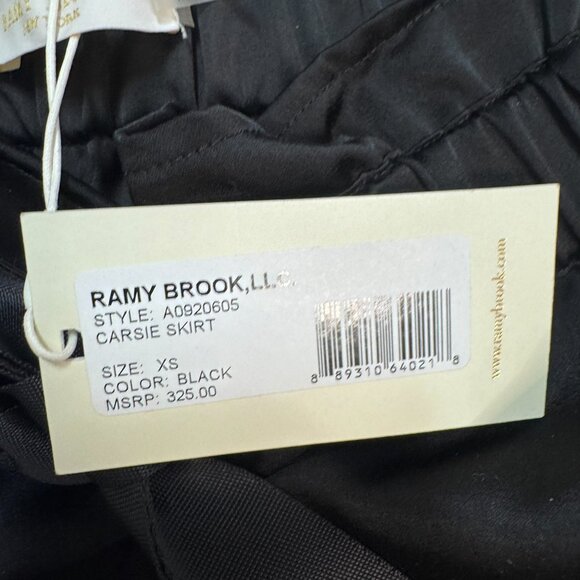 NWT Ramy Brook Carsie Patch Mini Skirt XS Black - Picture 6 of 8